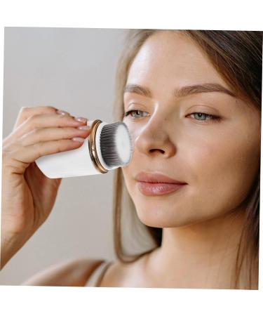 Housoutil Electric Facial Brush Face Scrubber Electric Face Scrub Brush Face Brush Face Cleaner Brush Rubber Face Scrubber Exfoliating Face Cleansing Brush Tool White The Face Silica Gel - Buy Online on GoSupps.com
