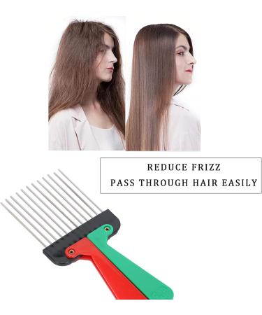 Metal Hair Pick Pick Comb Portable Hair Salon Pick Comb Hairdressing Detangle Hair Pick Styling Tool Accessory - Buy Online on GoSupps.com