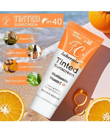 Dongcill Vitamin C Sunscreen Sun Protection & Care Ultra Lotion SPF 40 Protects and corrects sun damage For face & neck For all skin types 40 ml - Buy Online on GoSupps.com