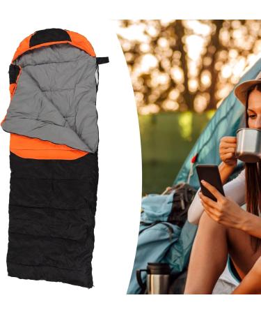 Fdit Single Heated Sleeping Bag - Shockproof Cotton Thermal Camping Bag (Orange) - Buy Online Internationally - Buy Online on GoSupps.com