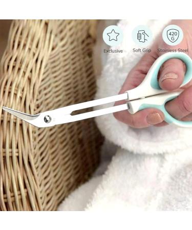 PETA Easi-Grip Long Reach Toe Nail Cutter - Ergonomic Soft-Feel Handle, Extended Length for Weak Hands, Elderly, Tremors - Buy Online on GoSupps.com