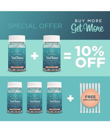 VeeFresh VeeCleanse Boric Acid Vaginal Suppositories - pH Balance & Odor Control for Fresh & Confident Feel - Buy Online on GoSupps.com