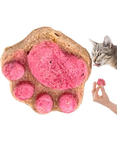 Kitten Treats - Cat Treats for Indoor Cats - Natural Healthy Cat Snacks Treats | Cat Paw Biscuits Cat Treat | Dry Cat Treats Kitten Treats | Kitten Treats Paw Shape Cat Food Treats | Treats for Cat Pink - Buy Online on GoSupps.com