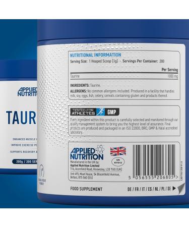 Applied Nutrition Taurine 200g - Buy Online on GoSupps.com