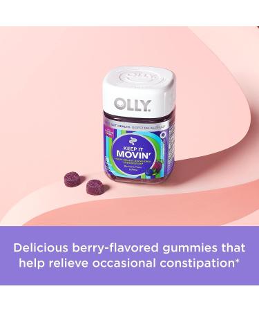 OLLY Keep it Moving Constipation Relief Supplement - 30ct Plum Berry Flavor - Buy Online on GoSupps.com