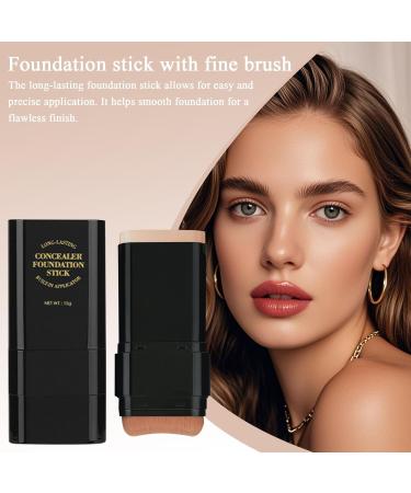  Dioeazh Foundation makeup stick foundation makeup 15g moisturizing foundation for women | Concealer moisturizing cream for women and men double-ended - Buy Online on GoSupps.com