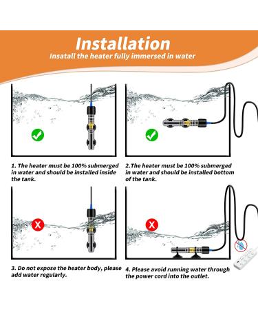 FREESEA 25W Aquarium Fish Tank Heater - Submersible, Adjustable Thermostat for Betta & Turtle - Ideal for Under 75 Gallon Tanks - Buy Online on GoSupps.com