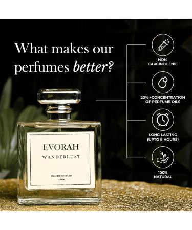 WANDERLUSTS Men s Perfume by HOUSE OF EVORAHI I Perfume for Men I Long Lasting I Luxury fragrance I Boys perfume I Eau De Perfume I - Buy Online on GoSupps.com
