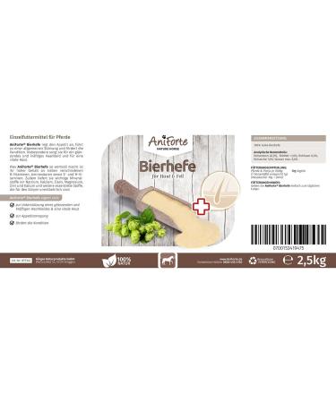 AniForte 100% Pure Beer Yeast for Horses - Natural 2500g Supplement for Shiny Coat Strong Skin Vitality Fitness & Appetite Support - Buy Online on GoSupps.com