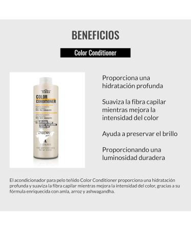 LENDAN Terra Color Apr s-shampoing pour cheveux color s 1000 ml hydrate et adoucit am liore l'intensit de la couleur des cheveux renforce les cheveux crini re brillante v g talien Sans parfum 1 l (Lot de 1) - Buy Online on GoSupps.com