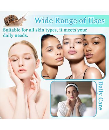 Snail Mucin Facial Set Snail Mucin Cream & Snail Mucin Serum Snail Moisturizer Hydrating Snail Serum for Face(2PCS) - Buy Online on GoSupps.com