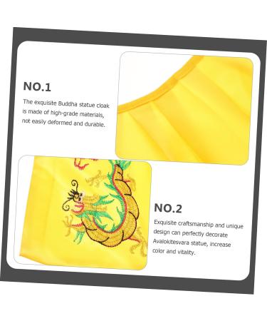 ABOOFAN 3pcs Buddha Shawl Cloth God of Wealth Desktop 37.5X22.5cm - Buy Online on GoSupps.com