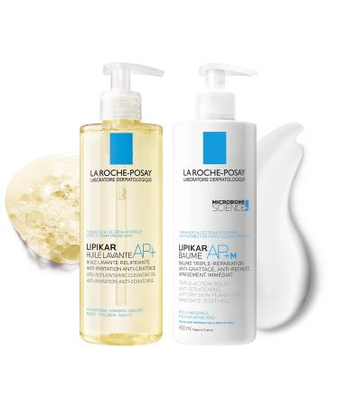 La Roche-Posay La Roche-Posay | Lipikar Routine | AP+ Cleansing Oil & Balm AP+M | Repairs Soothes & Moisturizes | Suitable for Dry Very Dr