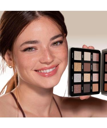 Nude Smokey Neutral Eyeshadow Palette - 12 Highly Pigmented Cool Toned Shimmer Matte Colors For Professional Everyday Looks - Travel Size Eye Shadow Makeup Palette With Mirror Neutral Nude Grey Silver - Buy Online on GoSupps.com