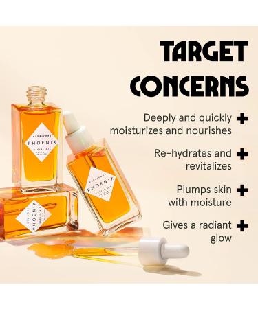 HERBIVORE Botanicals Phoenix Facial Oil for Dry Skin - Rosehip Anti-Aging Oil with CoQ10 | Hydrating and Revitalizing 50mL - Buy Online on GoSupps.com