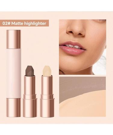 No Limits Harmony Cream Bronzer 2 Pack 2 in 1 Bronzer and Highlighter Long Lasting Waterproof Face Brightening Bronzer with Brush for All Skin Types (Color : 02- - Buy Online on GoSupps.com