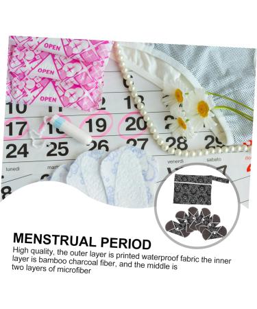 Shop Minkissy 18-Part Eco-Friendly Cloth Set: Diaper Inserts Bamboo Menstrual Pads & Reusable Towels - Washable Carbon Fiber - Buy Online on GoSupps.com
