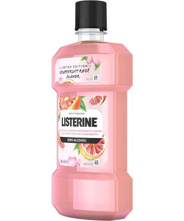 Limited Edition Listerine Zero Alcohol Mouthwash Grapefruit Rose Flavor 500mL (Pack of 2) - Buy Online on GoSupps.com