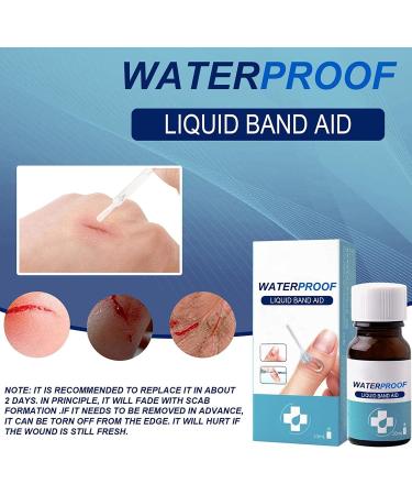 DingM 10ml Liquid Bandage - Waterproof & Breathable Wound Care Gel for Minor Cuts, Scrapes, and Cracked Skin - Transparent Formula, Quick-Dry Solution - Buy Online on GoSupps.com
