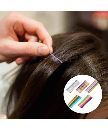 KALLORY 100pcs Colorful Metallic Bobby Hairpins - Macaroon Hair Clips for Women & Girls | Stylish Hair Accessories - Buy Online on GoSupps.com