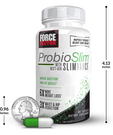 Force Factor ProbioSlim - Weight Loss & Metabolism Support with SLIMVANCE | 60 Capsules - Buy Online on GoSupps.com