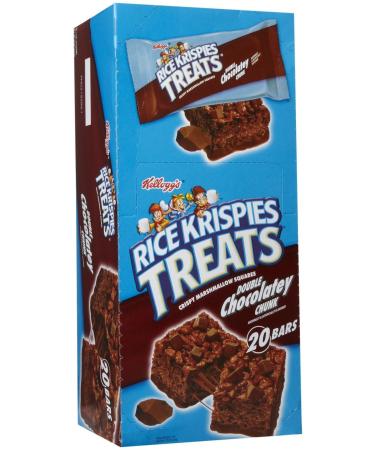 Kellogg's Rice Krispies Treats Lot de 20 barres double Chocolatey Chunk 37 ml