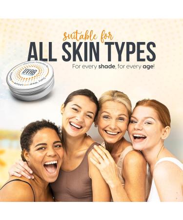 2X UVAB Zinc Face Sunblock Opaque white 15ml travel size jar for sun protection in extreme conditions Perfect for skiing climbing beach and leisure activities Zinc Oxide Face Sunblock 30 g Pack of 1 - Buy Online on GoSupps.com