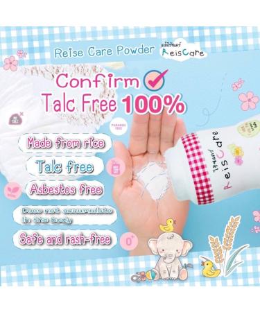 Reiscare Baby Powder - Rice Perfumed Floral Sweet | Talc-Free Formula for Smooth & Soft Baby Skin | 4.58 Oz/Pink - Buy Online on GoSupps.com