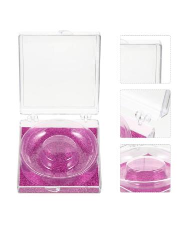 Buy SOLUSTRE 6Pcs Empty False Eyelash Packaging Boxes - Rosy Glitter Square Holders for Eyelashes - International Shipping Available - Buy Online on GoSupps.com