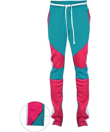SCREENSHOT Mens Streetwear Premium Slim Fit Track Pants - Turquoise, X-Large - Buy Online on GoSupps.com