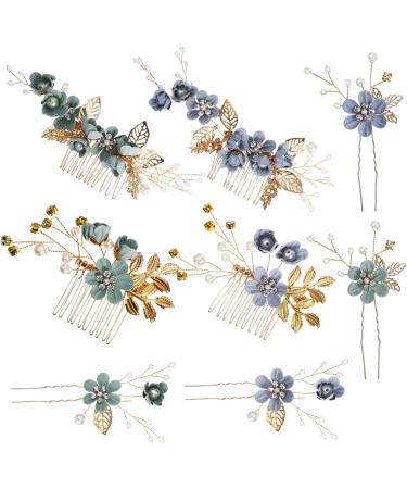 Angoily 6 Sets Hairpin Rhinestone Hair Clips Hair Stick and Hair Comb Clips Boho Wedding Hair Accessories Wedding Headpiece Flower Hair Vintage Hair Clips Tiara Pearl Fork Zinc Alloy Bride - Buy Online on GoSupps.com