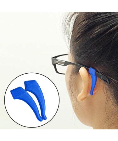Amagogo 2X Glasses Ear Grip Hooks - Non-Slip Eyeglass Temple Holders for Kids & Adults | Comfortable Blue Design - Buy Online on GoSupps.com
