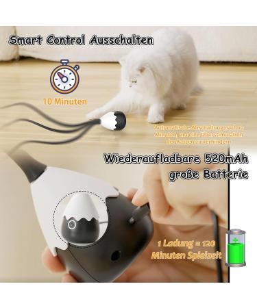 Lifefav 2-in-1 Cat Toys - Interactive Automatic Silicone Tail & Rechargeable Railway Toys for Kittens | Ships Internationally - Buy Online on GoSupps.com