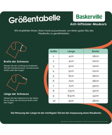 Baskerville Anti-Poison Bait Muzzle for Large Dogs - Size 9 | Pant & Drink Comfort Bite Protection Padded Nose Strap - Buy Online on GoSupps.com