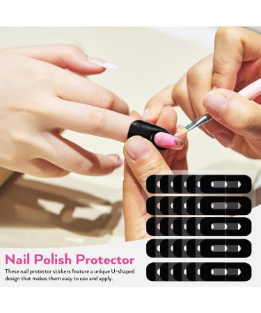 Healeved 100 Sheets protective case Nail Polish Guard Anti-spill stickers Nail Polish Protector patch protector Nail Tape safety mask Silica gel 3.00X2.50X0.10CM As Shown - Buy Online on GoSupps.com
