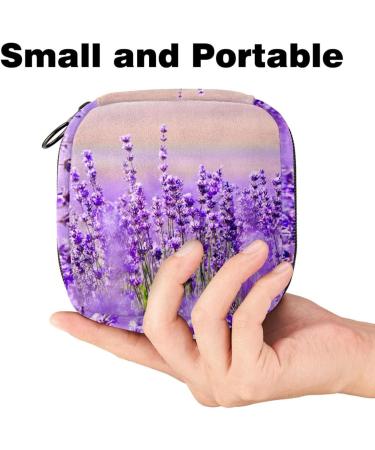 Stylish Lavender Women's Tampon Storage Bag | Multi-Pocket Binding-Up Bags for Menstrual Care - Buy Online on GoSupps.com