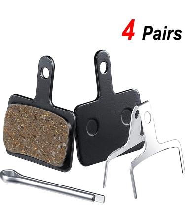 Zonon 4 Pairs Resin Bicycle Disc Brake Pads w/ Spring Compatible with Trp Tektro Shimano Deore - Buy Online on GoSupps.com