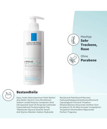 La Roche-Posay Lipikar Lait Urea 5+ Lotion 400ml - Hydrating Body Lotion for Dry Skin - International Shipping Available - Buy Online on GoSupps.com