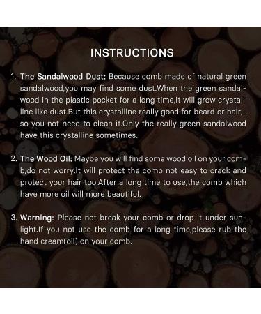 Menesia Men's Green Sandalwood Folding Pocket Beard Comb Set with Leather Case - Skull Design - Buy Online on GoSupps.com