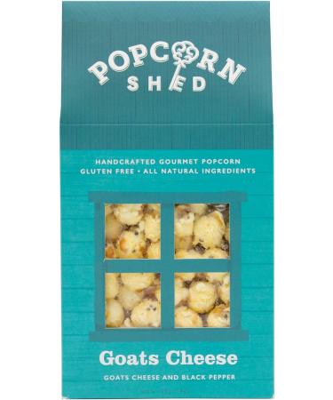 Popcorn Shed Goats Cheese Gourmet Popcorn Gift Box - Gluten Free, Vegetarian, Sugar Free Snack - 60g Black-Pepper Flavor - Perfect for Movie Night - 55g Pack - Natural Ingredients - Buy Online on GoSupps.com
