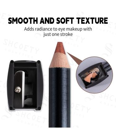 12 Colours Pencil - Eye Lliner Pencil Set 12 Colours Eye Lliner Pencil - 12 Colours Eyeshadow Pencil - Colorful Glitter Eyeliner Pencil for Women Men Makeup Artist - Buy Online on GoSupps.com