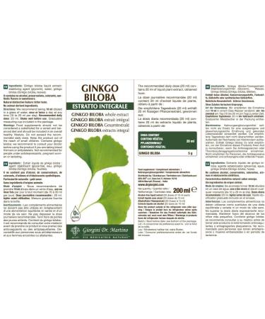 Dr. Giorgini Ginko Biloba Complete Extract 200 Ml - Buy Online on GoSupps.com