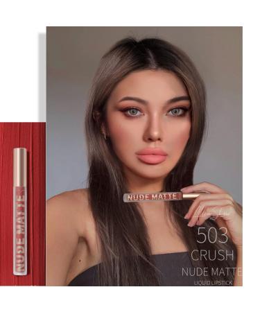 Allen Shaw Nude Matte Liquid Lipstick - Velvet Waterproof Lip Gloss Set for Women | Long Lasting Non-Stick Moisturizing Makeup Gift - Buy Online on GoSupps.com