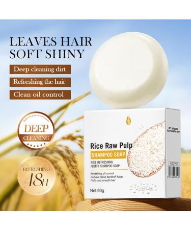 Rice Shampooing l'eau de riz apr s-shampoing solide anti-perte de cheveux savon de bar anti-chute pour cheveux clairsem s et perte de cheveux stimule la croissance des cheveux - Buy Online on GoSupps.com
