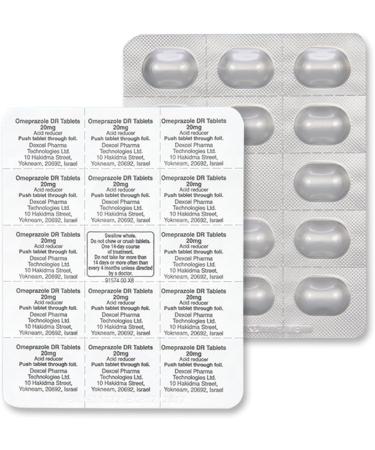 GoodSense Omeprazole Delayed Release Tablets 20 mg Acid Reducer Treats Frequent Heartburn 28 Count - Buy Online on GoSupps.com