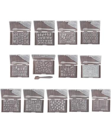 MCAORI 3D Nail Art Mold with Variety of Patterns Template Carving Sticker Stencil Tools Creative Stunning Nail Decorations - Buy Online on GoSupps.com