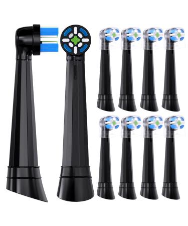 Compatible with oral-b io 3/4/6/7/9/10 series Ultimate Clean Electric toothbrush replacement brush heads for oral-b io electrical toothbrush 10 pack (black)