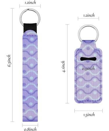 Buy PUEZOKLY 24-Piece Lip Balm & Chapstick Holder Keychain Set | Fashion Wristlet Lanyards & Neoprene Lipstick Cases - Perfect for Girls & Women | International Shipping Available - Buy Online on GoSupps.com