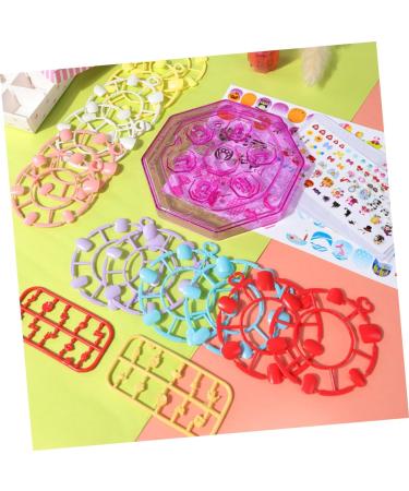 Healeved 1 Set Children's Nail Art Toys Makeup Kit for Girls 10-12 Nail Art Kit for Birthday Makeup Toy Kids Toys Toddler Suits Kids Nail Kit Paper Make up 3d Nail Stickers - Buy Online on GoSupps.com