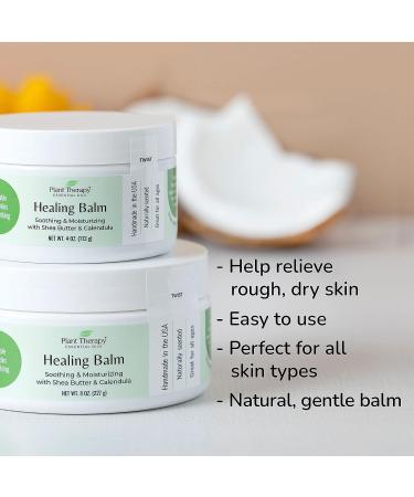 Plant Therapy Healing Balm 4 oz - 100% Pure & Natural Botanical Formula with Shea Butter, Tamanu Oil, and Calendula Extract - Buy Online on GoSupps.com